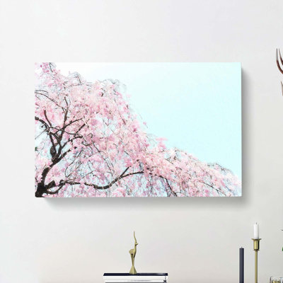 Pink Cherry Blossom Tree - Wrapped Canvas
