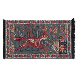 Rug & Kilim’S Transitional Pictorial Rug In Red And Blue