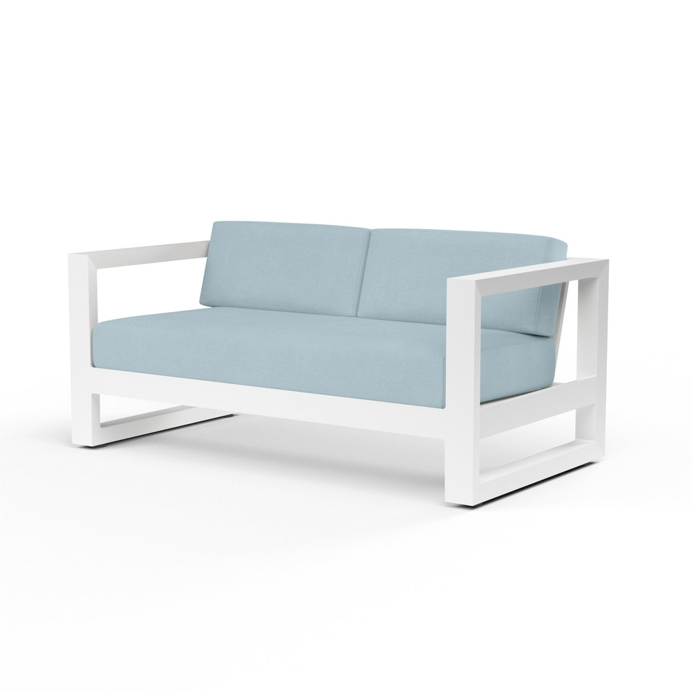 Camela 65" Sunbrella® Patio Loveseat, Canvas Skyline Sunbrella®