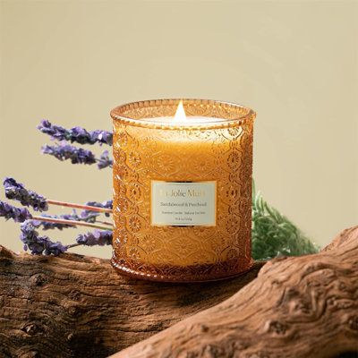 Sandalwood & Patchouli Scented Jar Candle