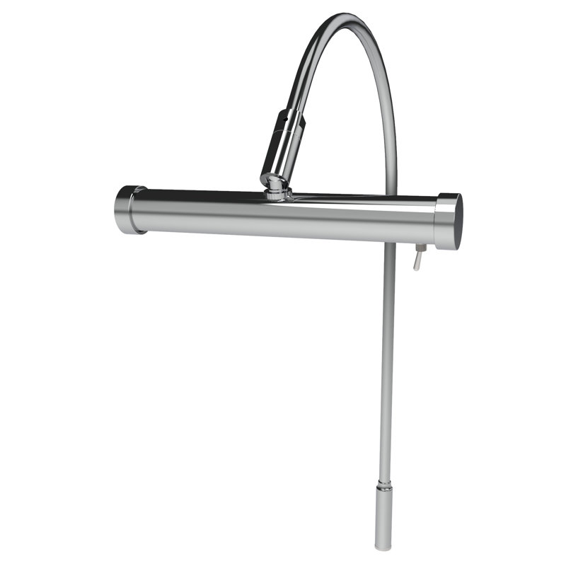 Lampe pour tableau 6 lumières Gayleen, Chrome
