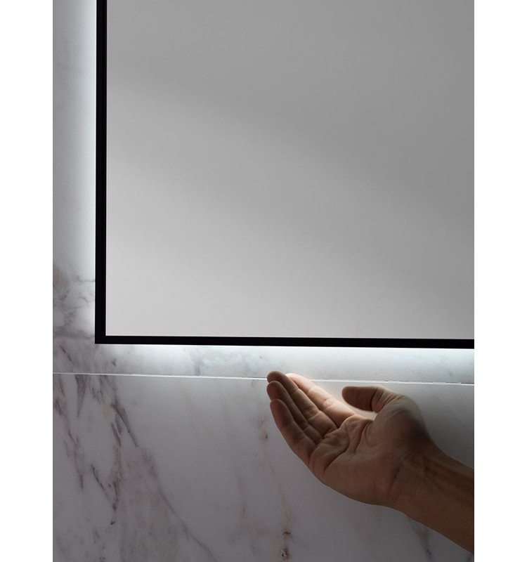 Square Beveled Lighted Mirror, 23.63" x 31.5"