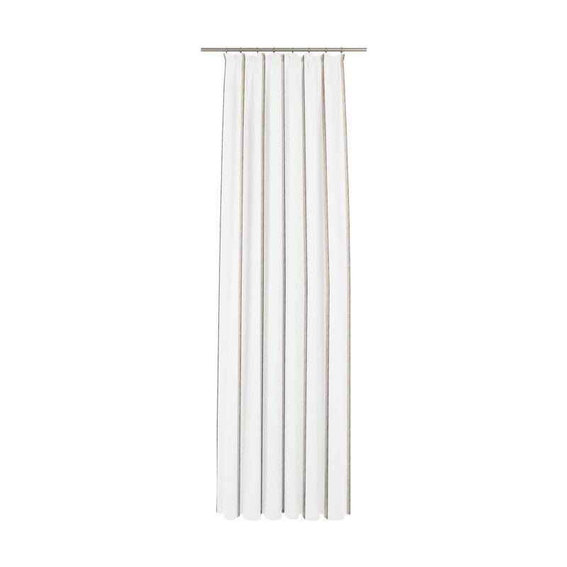 Chloe Sheer Single Curtain Panel, 800cm Width x 225cm Drop, Brown