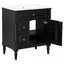 Meuble-lavabo avec lavabo, 2 tiroirs et tablette réglable-132519406-132519405