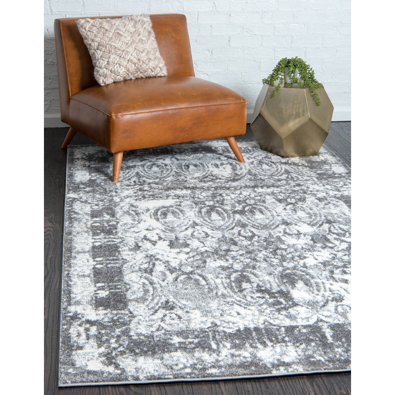 Walmoor Ikat Indoor Rug, Rectangle 5'1" x 8'