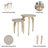 Tables gigognes en bois massif Cambelle