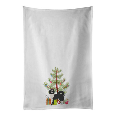 Ensemble de 2 essuie-tout noir et blanc Elo Dog