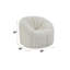 Fauteuil demi-tonneau en velours 38 po Dituri