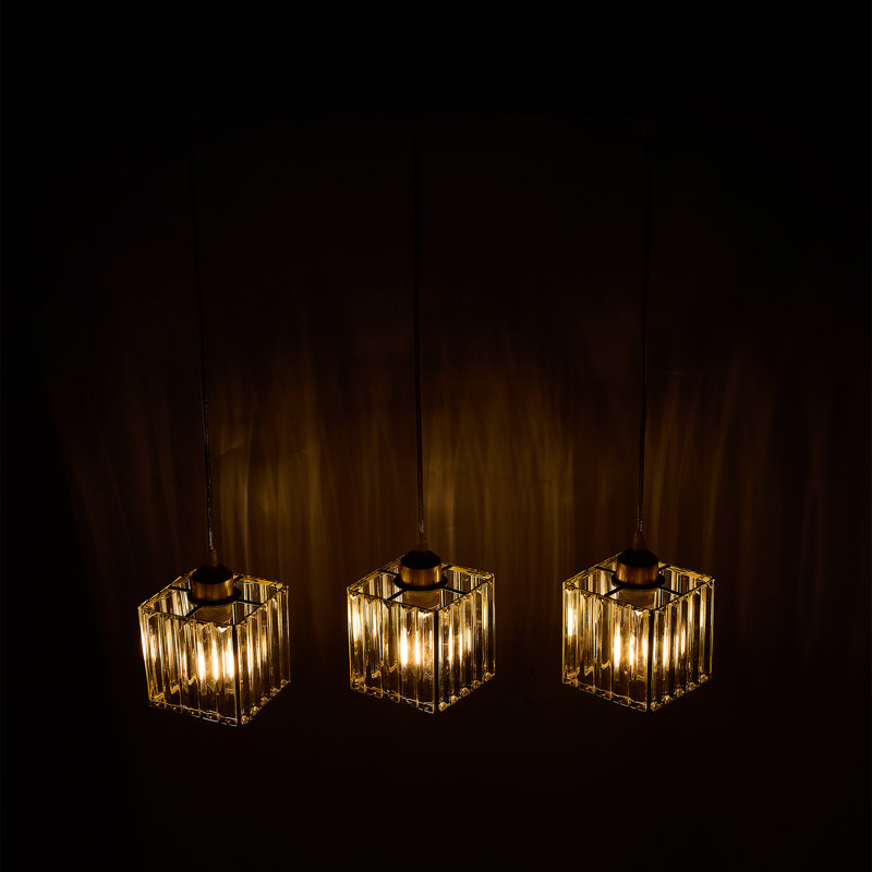 3 - Light Pendant, Gold, Brushed Gold