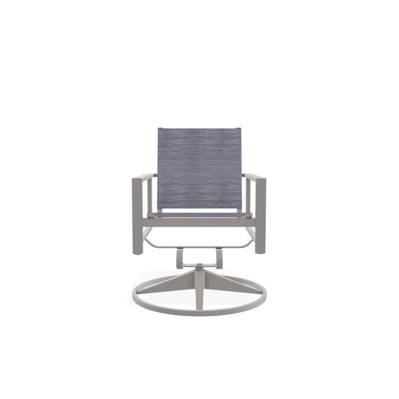 Tribeca Sling Swivel Rocker, Warm Gray, Brooks