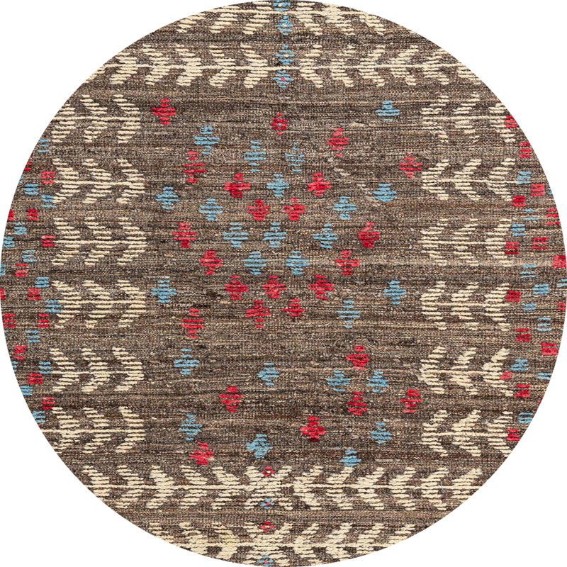 Tapis abstrait moderne 4837, Rond 8 pi