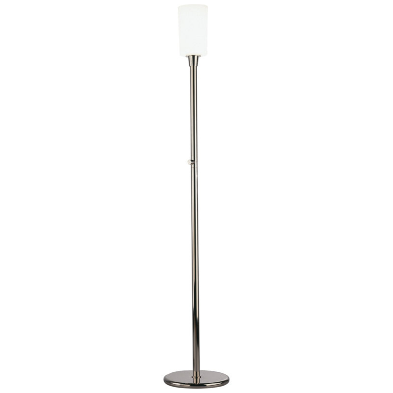 Nina Torchiere Floor Lamp, Polished Nickel