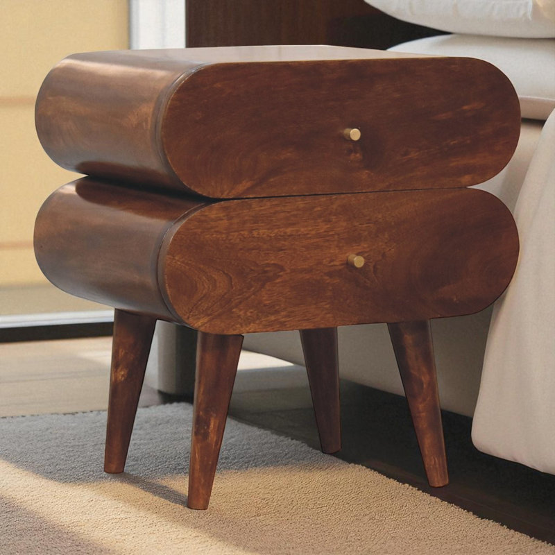 17.7'' W Solid Wood Nightstand