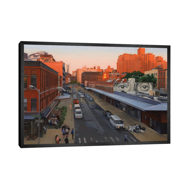 View From The High Line At Sunset – Gansevoort Street by Nick Savides - Floater Frame Gallery-Wrapped Canvas Giclée on Canvas