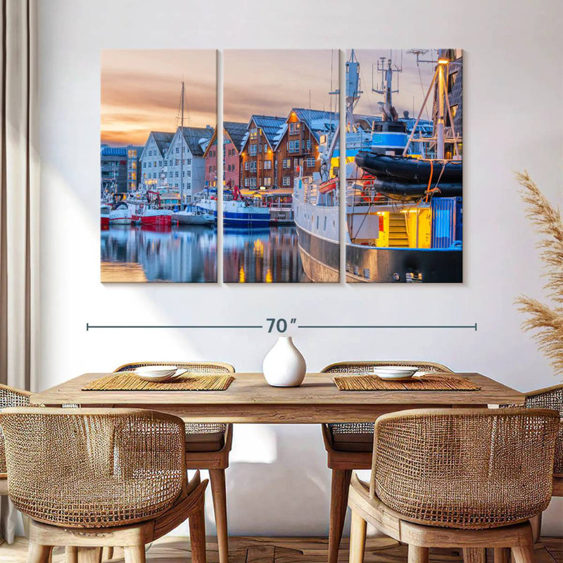 Mehar Boats At Tromso Port, 42" H x 65" W