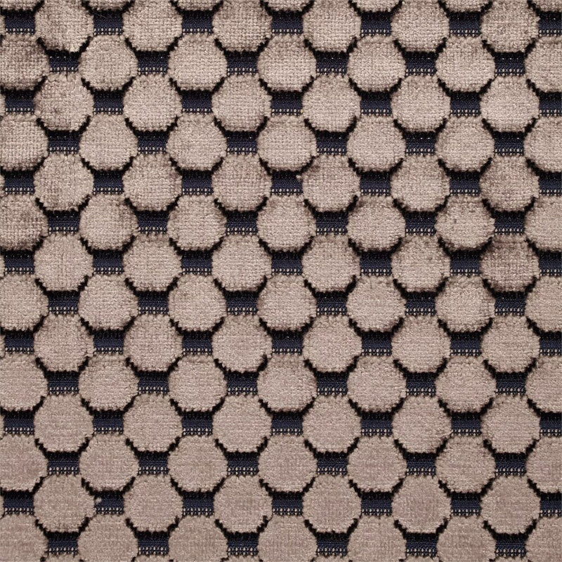 Tespi Spot Fabric, Indigo/Taupe
