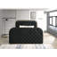 Lit tapissier Kana avec DEL en noir-2078291010