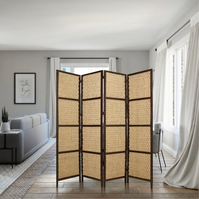 Natane 80'' W x 96'' H 4 - Panel Accent Room Divider