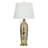 Ceramic Table Lamp - Merken Gold - White Shade