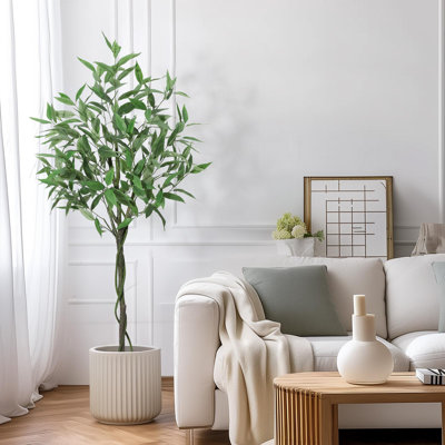 Faux eucalyptus artificiels avec eucalyptus