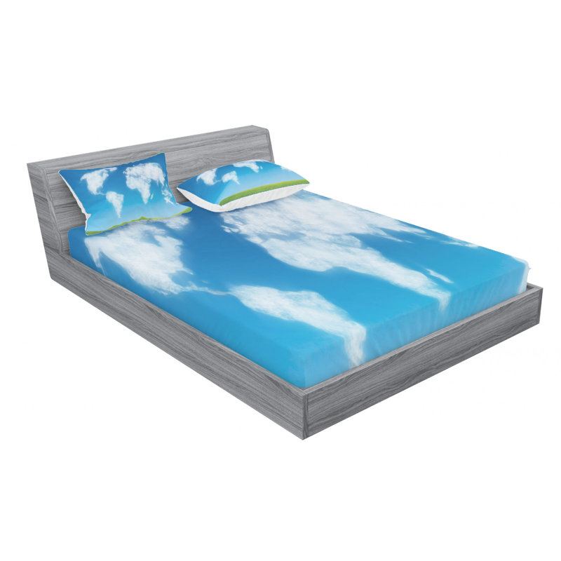 Microfiber Sheet Set, Queen Sheet Set with Fitted Sheet