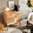 Modern Burlywood Solid Wood Sideboard