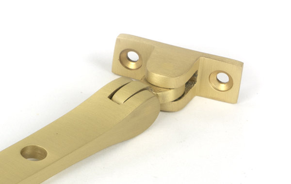 Brompton Satin Brass Stay, 33.8cm H x 1.6cm W x 0.6cm D