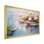 Bleu et vert Monets Lake Reflections 5 - lac, art mural