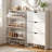 52" Slim Vertical Shoe Storage Cabinet with 3 Flip Drawers