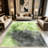1PC watercolor sage green and charcoal gray abstract area rugs for Living Room, Soft and Comfortable, Suitable for all seasons, easy-to-maintain, machine washable Indoor floor mat, Under Table Farmhouse suitable for bedroom, kitchen, entryway,-1713983492