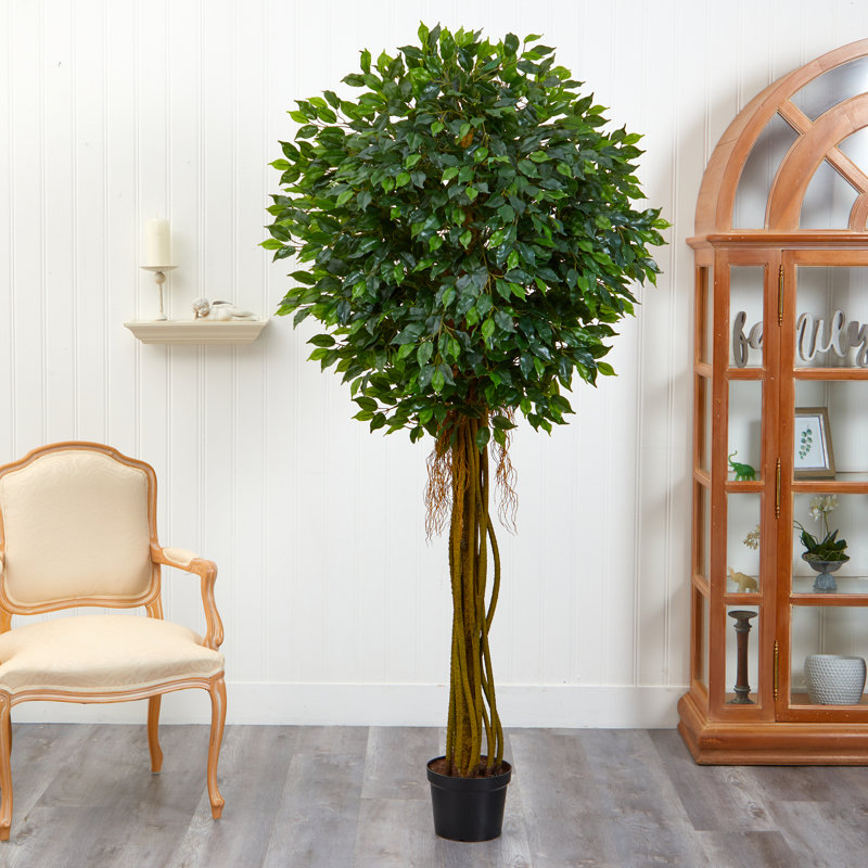 82.5" Artificial Ficus Tree in Pot