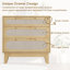 Commode 3 tiroirs en rotin-1192023739