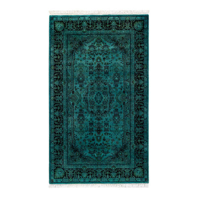 Weirsky One-of-a-Kind 3'2" X 5'4" New Age Wool Area Rug Blue