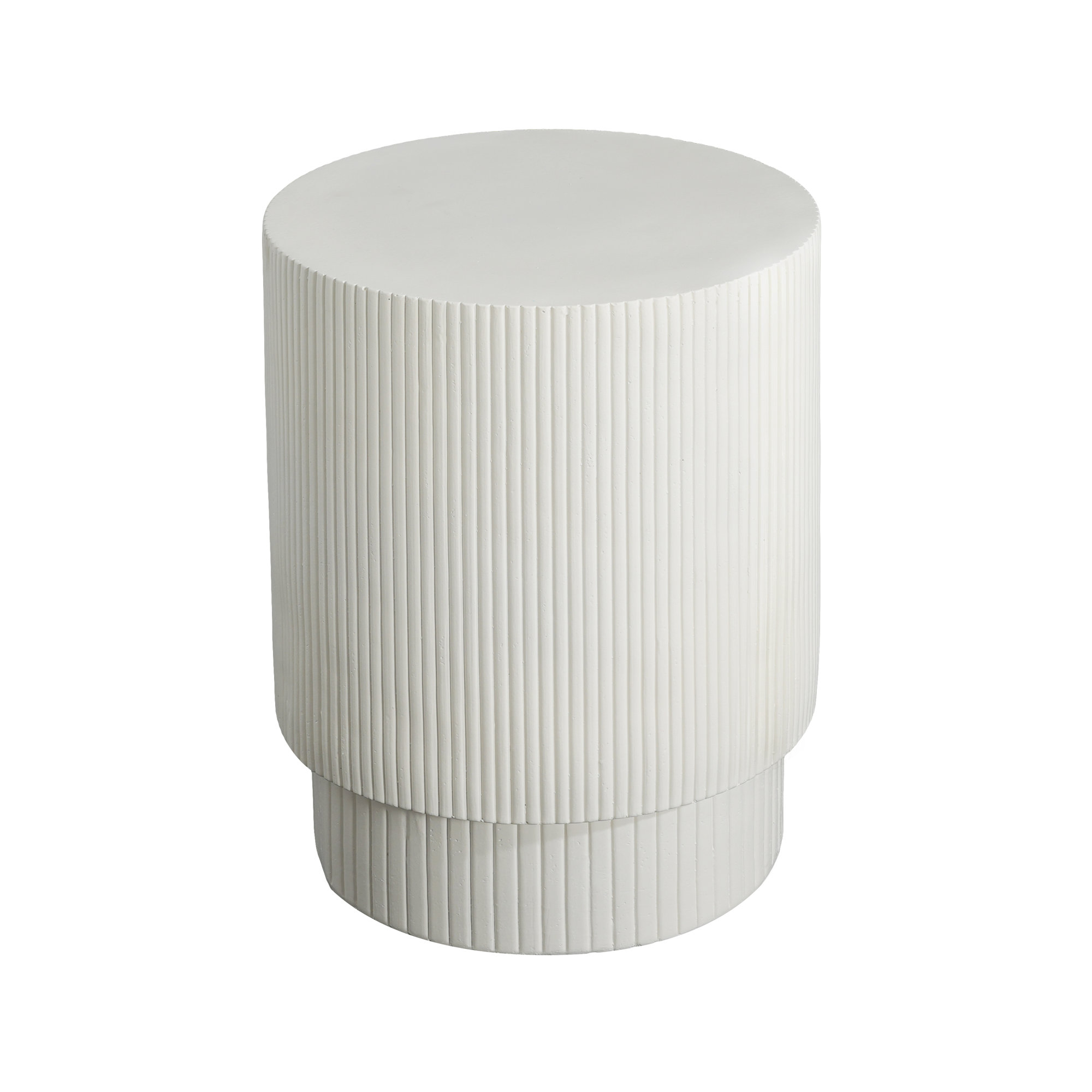 Kody Outdoor Side Table, White