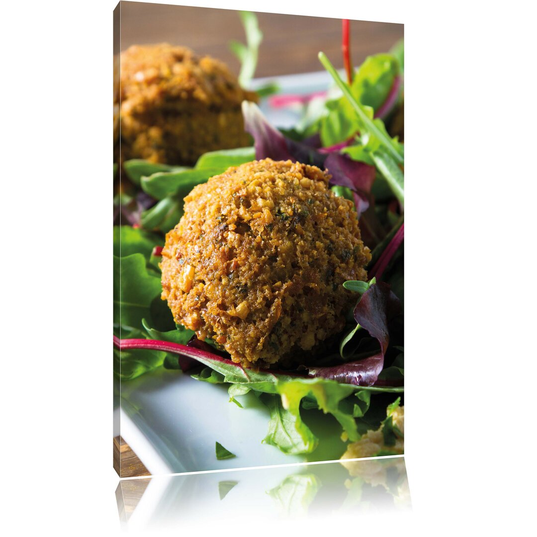 Falafel-Knödel Fotokunstdruck auf Leinwand