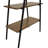 68.5" H Industrial-Style 4-Tier A-Frame Ladder Shelf, Brown