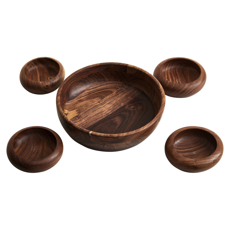 Amiela Wood Decorative Bowl