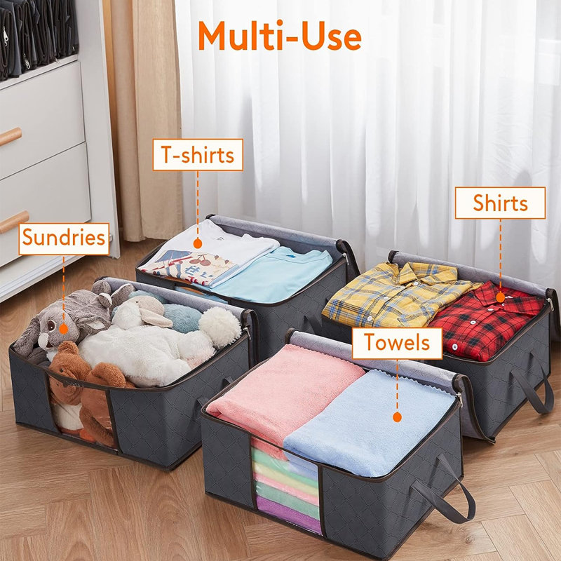 Ensemble de bacs de rangement en polyester
