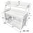 Exquisite Double-Layer Pet Cage with Sturdy Construction and Practical Storage