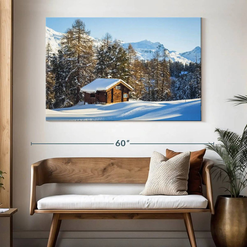 Lilie Winter Cabin Retreat, H 34 po x l 51 po
