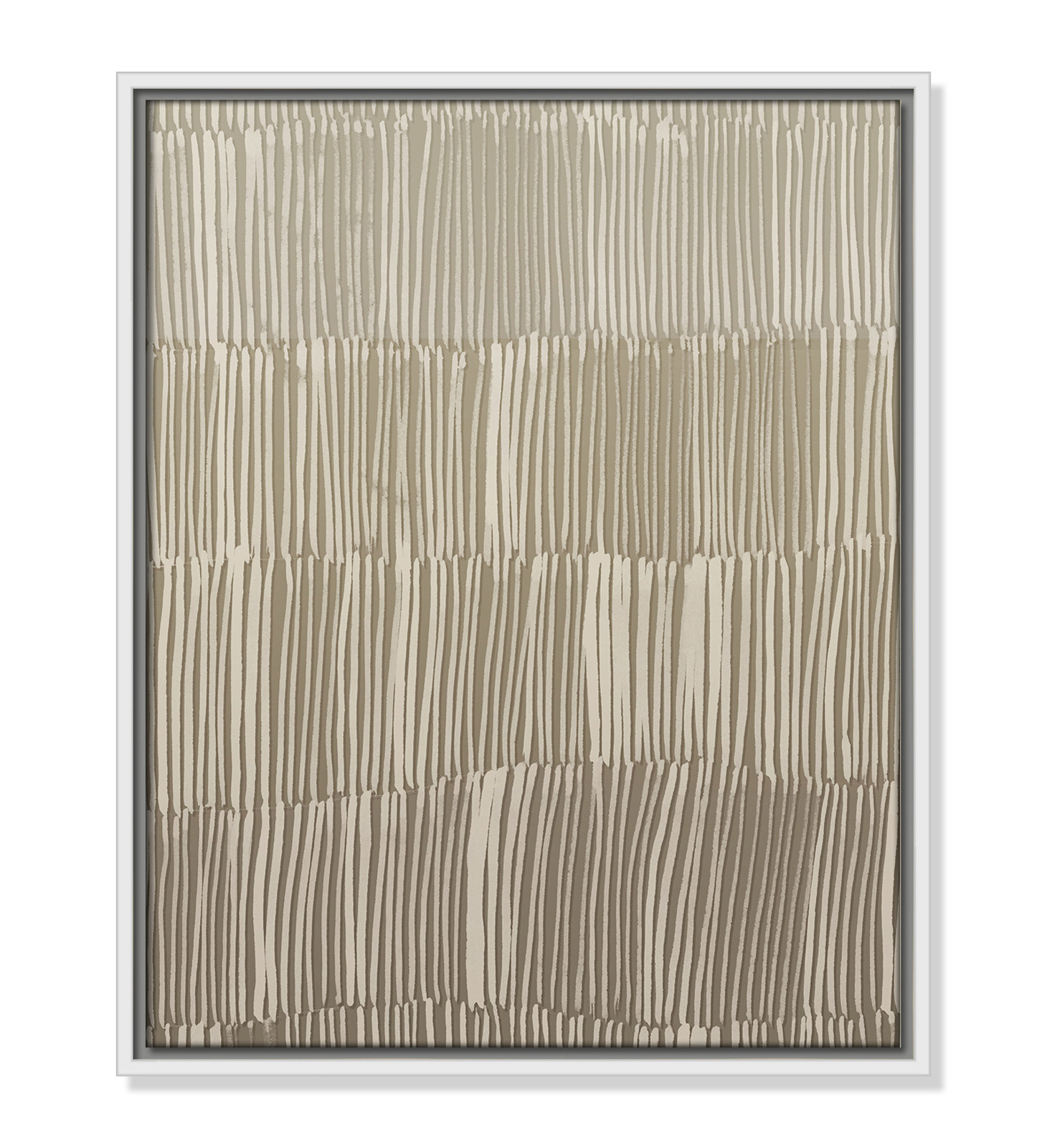 Linear Calm II Print by , 21.5" H x 17.5" W, White Floater