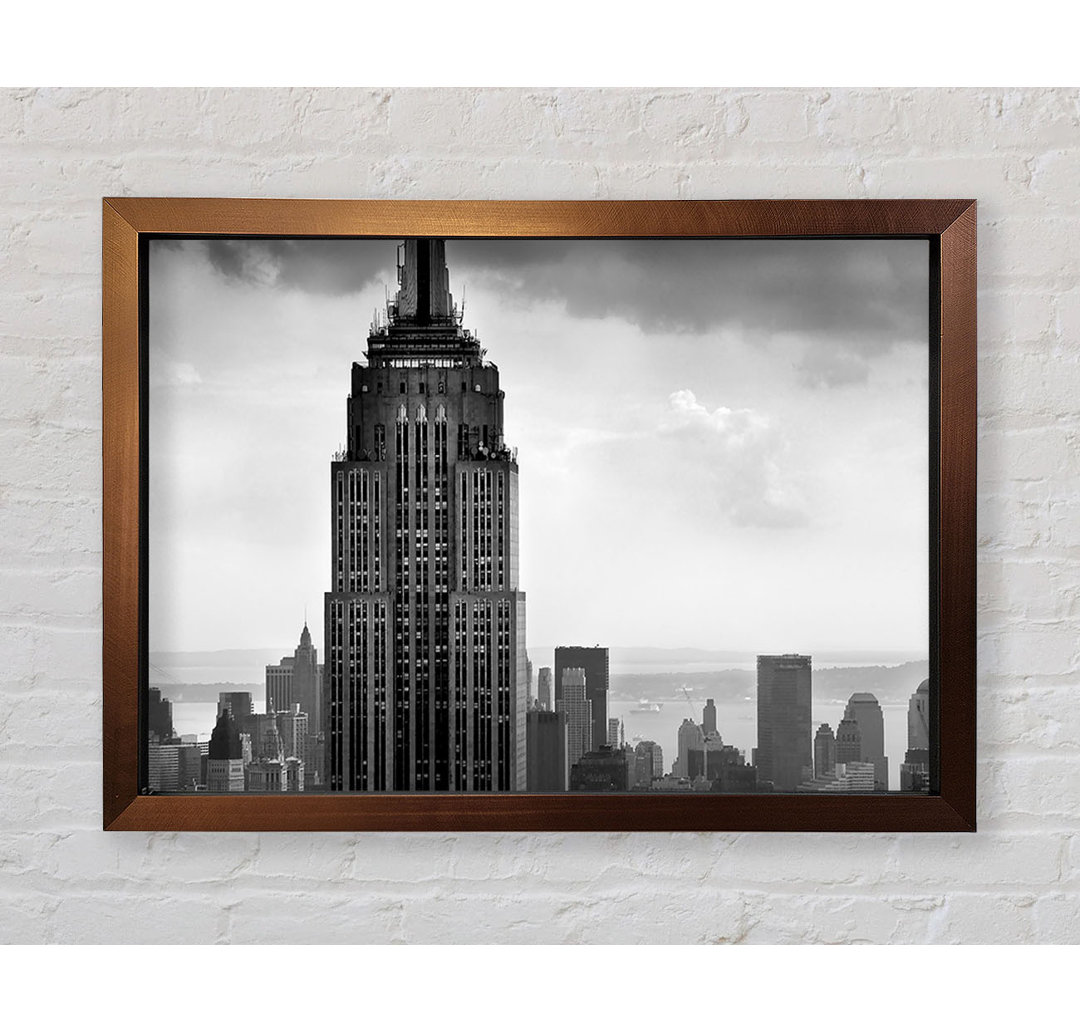 Empire State Building B N W - Einzelne Bilderrahmen Kunstdrucke