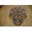 Antique Art Deco Small Scatter Size Wool Black, Multicolor Rug