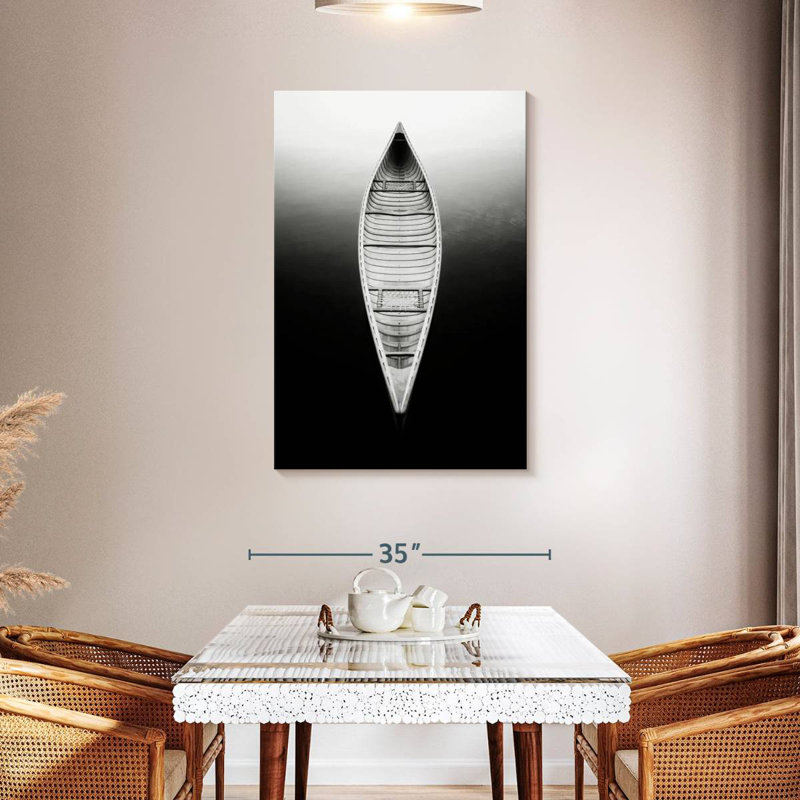 Mehar An Empty Canoe, 45" H x 30" W