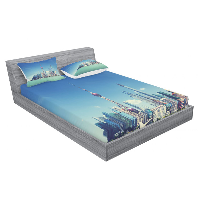 Microfiber Sheet Set, Queen Sheet Set with Fitted Sheet