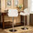 Diljana Swivel Upholstered Adjustable Height Counter Stool with Metal Frame-171838210