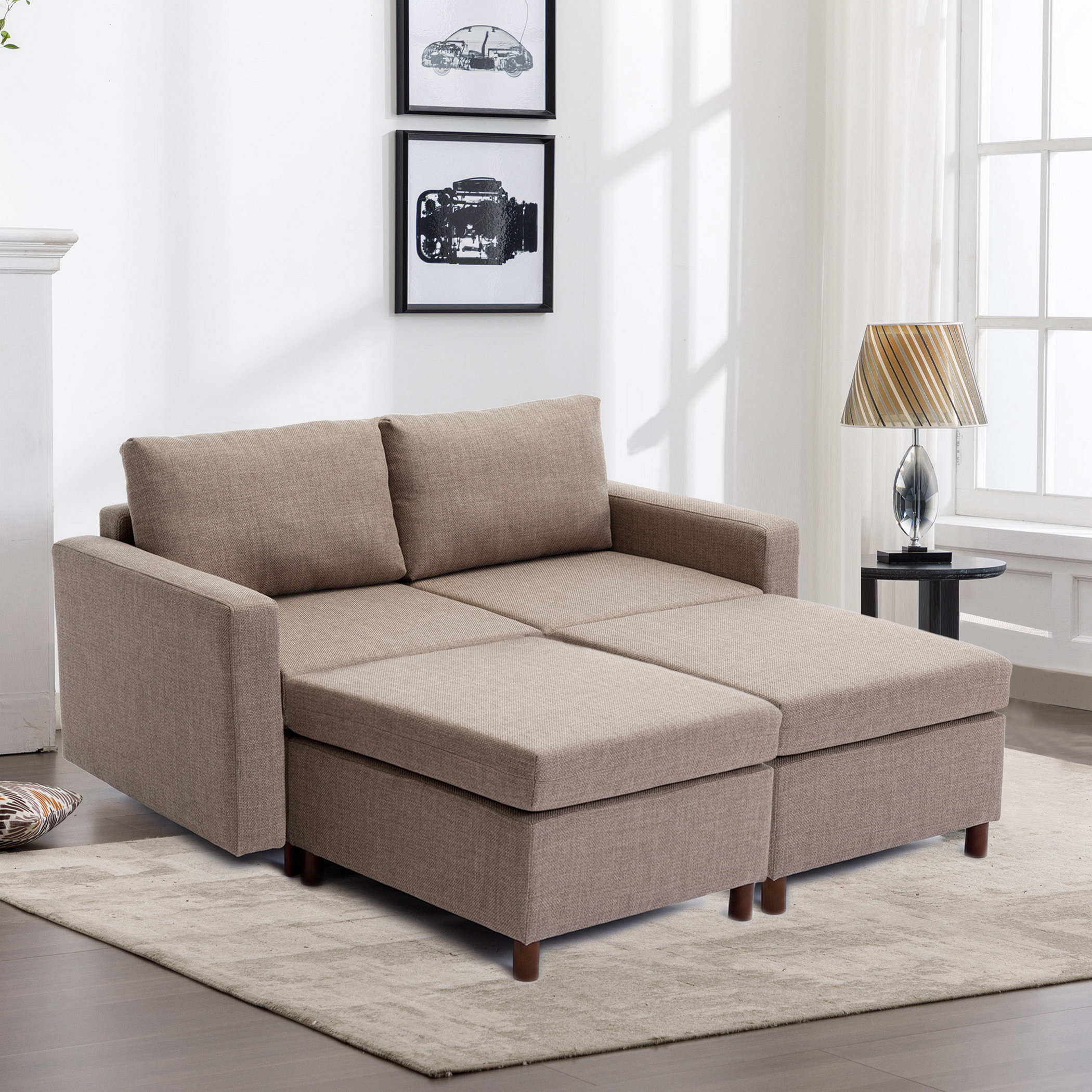 Single Seat Module Sofa Sectional Couch Seat Cushion and Back