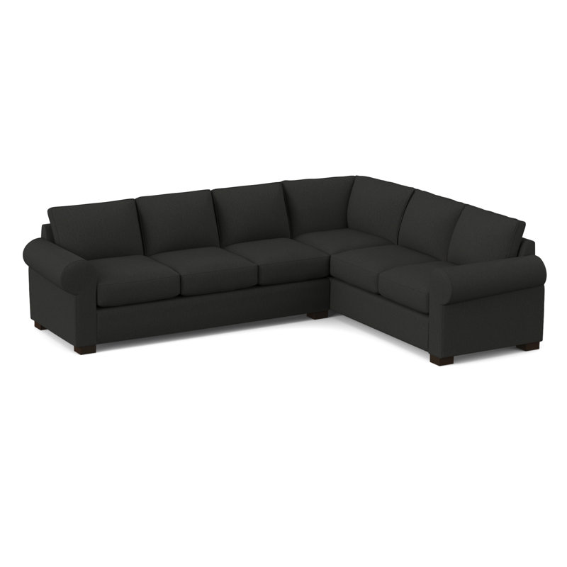 119" Wide Corner Sectional, Cardigan Coal