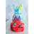 Nifao Colorful Resin French Bulldog Statue –Tall Hand-Painted Pop Art Dog Figurine with Bold Splash Design, Modern Home, Office, or Gallery Decor Accent, Durable Resin Sculpture, 15" x 8" x 16"H