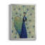 «Blue Peacock I», toile encadrée de qualité supérieure - prête à être accrochée-528804349-528804350